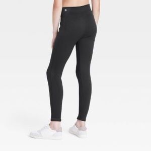 Girls' Seamless Leggings - All in Motion™ Black L
